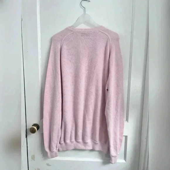 Peru Unlimited Men’s Pima Cotton Crew
Neck Pink Sweater Size L - Picture 3 of 3